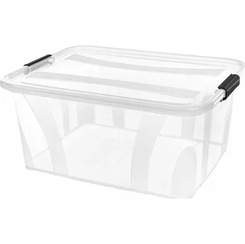 Úložný box Plastová nádoba Krabička Košík s víkem 32 l