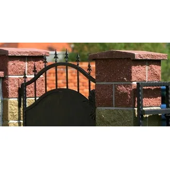 Stříška plotová CS BETON Blok 20 štípaná javor – 230x300x70 mm