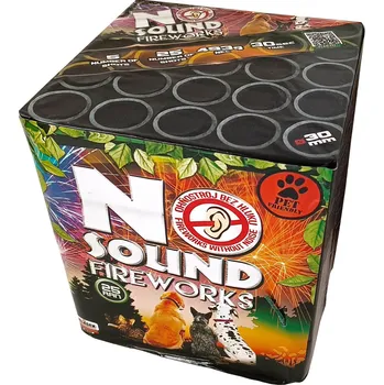 Zábavní pyrotechnika Kompaktní ohňostroj NO SOUND FIREWORKS 25 ran 30mm