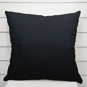 Povlak na dekorativní polštářek Saténový povlak na polštář LUX-026 Černý 45 x 45 cm