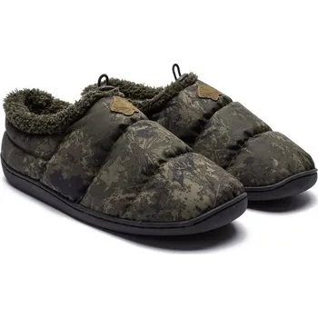 Rybářské oblečení Nash Nazouváky Camo Deluxe Bivvy Slippers - 40