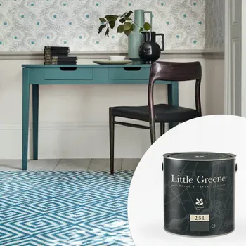 Olej na dřevo Little Greene Barva na nábytek - Polomatná - 2,5L - Intelligent Satin Vyberte odstín:: Phthalo Green (199)