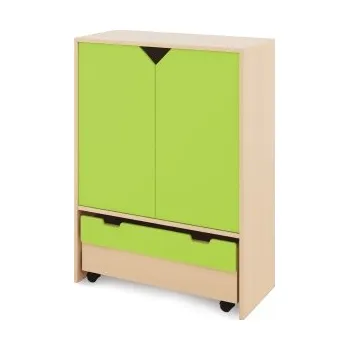 Zahradní úložný box Skříň X + dvířka a truhla - CLASSICAL Zelená