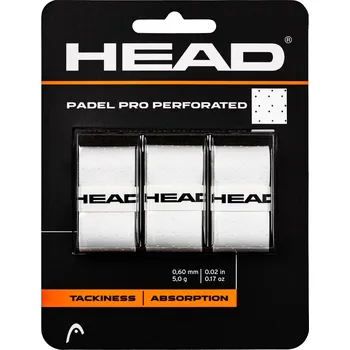 Vrchní omotávka Head Padel Pro Perforated 3 Pack White