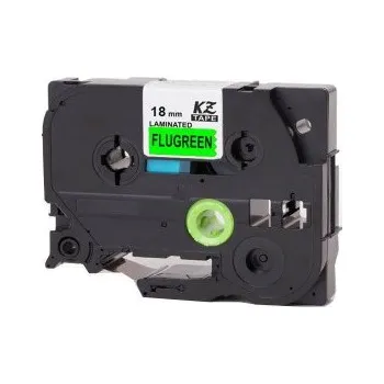 Pásek do tiskárny Alternativní páska Brother TZ-D41/TZe-D41 signální, 18 mm x 8 m, černý tisk/zelený podklad