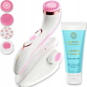 Péče o chrup Kartáček na obličej Lumineo Brush PRO elektrický, bílý, 4 nástavce