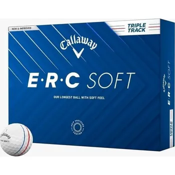 Golfový míček Callaway ERC Soft 2025 White Triple Track 12 Golfové míčky