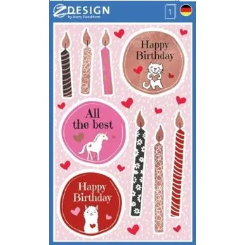 Samolepící etiketa AVERY Z-DESIGN Dekorační etikety, Narozeniny růžové