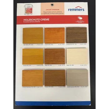 barva a nátěr na dřevo Remmers HOLZSCHUTZ CREME vzorník