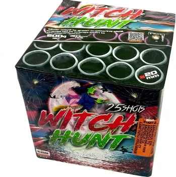 Zábavní pyrotechnika Kompaktní ohňostroj SLET ČARODĚJNIC 25 ran 20mm