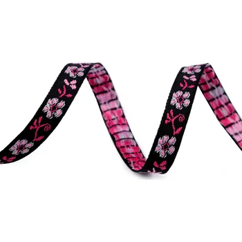 Stuha Vzorovka 9mm temně modrá (Vzorovka šíře 9mm )