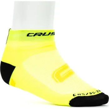 Pánské ponožky Cyklistické ponožky CRUSSIS, žluto/černé 43-45