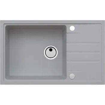 Granitový dřez Jednokomorový dřez Alveus Intermezzo, granit stříbrný