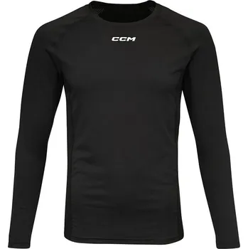Pánské tričko Kompresní tričko CCM Compression LS Top Black Junior L