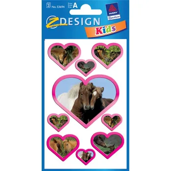 samolepka AVERY Z-DESIGN Koně - metalické - 53694