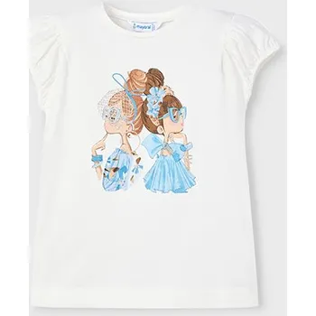 Dívčí tričko Dívčí triko Mayoral 3003 barva: modrá, Rozměr: 128