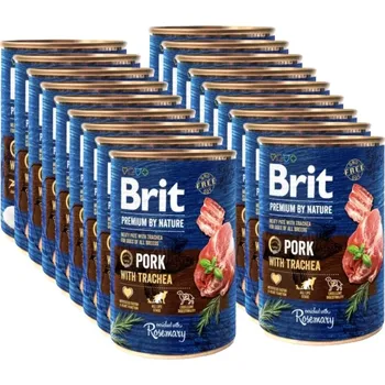 Brit Premium by Nature Pork with Trachea 24x400g SLEVA 3%
