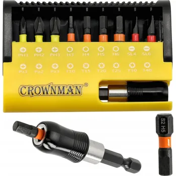 Bit Zestaw Bitów Końcówek Wkrętarskich pro šroubovák BITY 18 Kusů + organizér