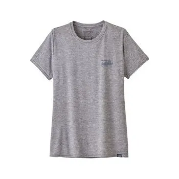 Dámské tričko Patagonia Cap Cool Daily Graphic Shirt Women 73 Skyline: Feather Grey šedá S
