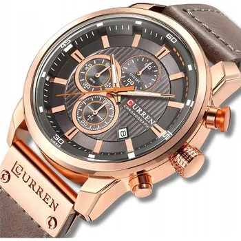 Hodinky Pánské hodinky quartzové analogové kožené hodinky Curren s datumovka