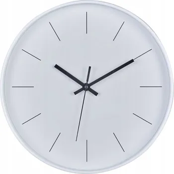 Hodiny Nástěnné hodiny analogové bílé arabské číslice tiché 30cm 2xAA LZE-13