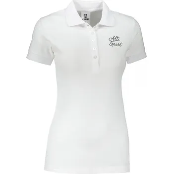 Dámské tričko Dámské triko s límečkem ALTISPORT ALW056210 BÍLOČERNÁ XL