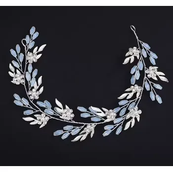 B-TOP Romantická ozdoba do vlasů s krystaly, květy a lístky Ice Crystal Typ: Typ 1