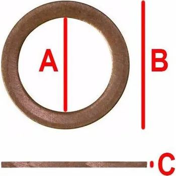 podložka podložka Cu 20*24*1,5 DIN 7603A