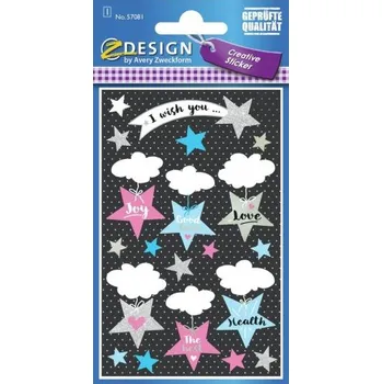 Samolepící etiketa AVERY Z-DESIGN Dekorační etikety, Hvězdy