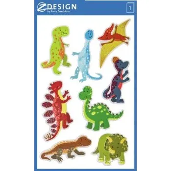 samolepka AVERY Z-DESIGN Dětské Dekorační etikety Fólie, se třpytkami Dinosaurus - 57293