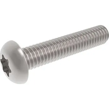 Šroub šroub M8*20mm celozávit, BUTTON PH TORX válcová hlava zaoblená 10.9 Zn ISO 7380