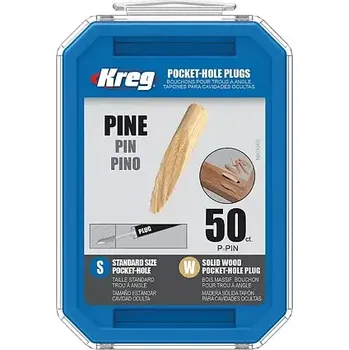 Nábytkové kování KREG Standard záslepky pro skryté spoje - borovice, 50 ks, P-PIN