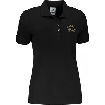 Dámské tričko Dámské triko s límečkem ALTISPORT ALW056210 ČERNOZLATÁ XL
