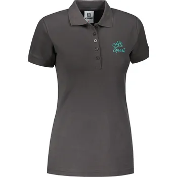Dámské tričko Dámské triko s límečkem ALTISPORT ALW056210 EBONY GREY/MODRÁ L