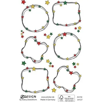 Speciální papír AVERY Z-DESIGN Vánoční etikety Papír, s ražbou - 54127