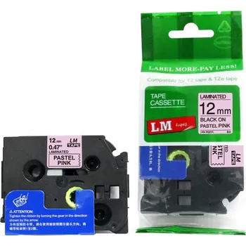 Pásek do tiskárny Alternativní páska Brother TZ-MQE31/TZe-MQE31 12 mm x 4 m, černý tisk/růžový podklad
