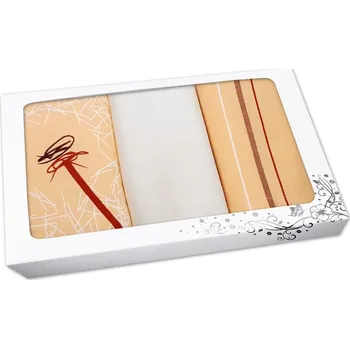 Utěrka Dárkové utěrky Pampeliška meruňková 3ks