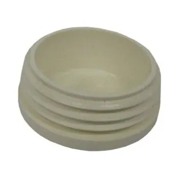 zátka kulatá 22mm LDPE bílá