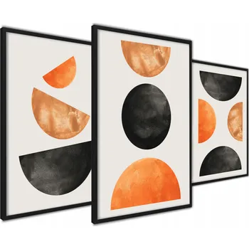 Obraz Plakát Abstrakce - Moderní Plakáty Triptych bez rámu 42 x 59,7 cm