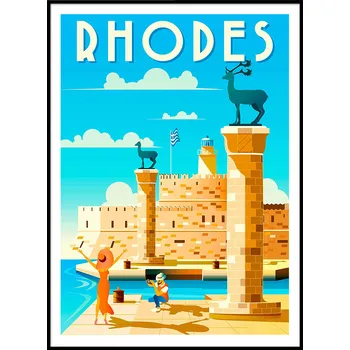 Obraz Plakát MYKONOS bez rámu 42 x 59,4 cm