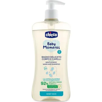 Šampon Chicco Šampon jemný na vlasy a tělo Baby Moments 500 ml