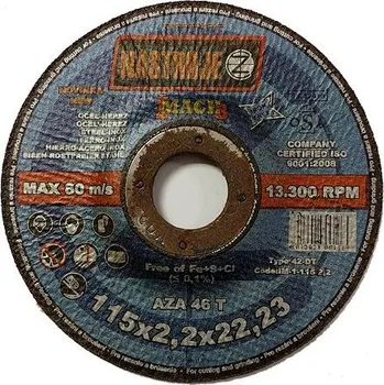 Řezný kotouč NÁSTROJE CZ kotouč řezný 115*2,5mm ocel IM-1-115-2,5