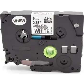 Pásek do tiskárny Alternativní páska Brother HGe-221, 9mm x 8m, černý tisk/bílý podklad, vysokorychlostní