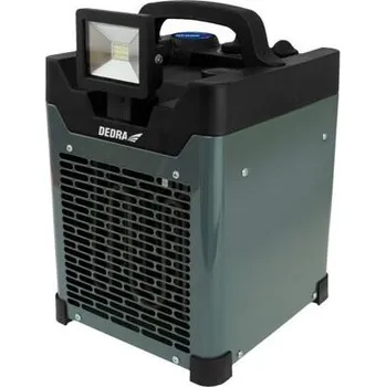 Průmyslové topidlo DEDRA ohřívač elektrický 3300W/230V, LED světlo, BLUETOOTH reproduktor, DED9921XS