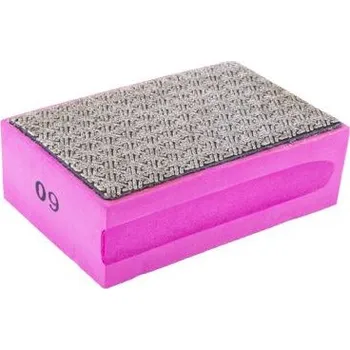 Brusný papír MasiPro houbička brusná DIAMANTOVÁ 90*55mm, použití za mokra, K60