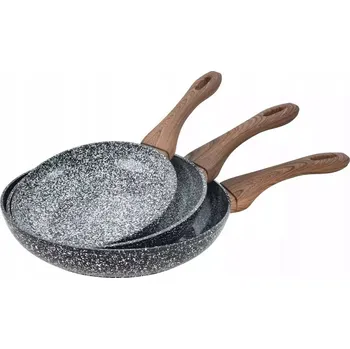 Pánev Sada tří pánví Kinghoff Granit Wood KH-1030 20/24/28 cm