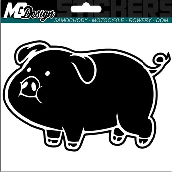 Samolepicí dekorace na vozidlo SAMOLEPKA na auto PRASÁTKO PRASE PIG 10x15