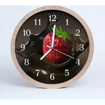 Hodiny Rustikální nástěnné hodiny do loftu Čokoláda do obýváku