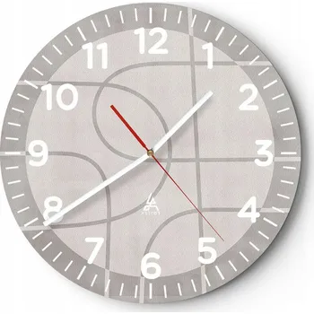 Hodiny Kuchyňské nástěnné hodiny 30x30 Světlé Moderní Skleněné hodiny do obýváku Tiché