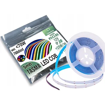 LED páska LED COB pásek RGB, 12V, 15W/m, neonový efekt, 5m